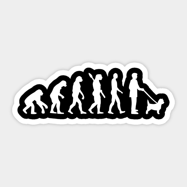 Cairn Terrier Evolution Sticker by Designzz